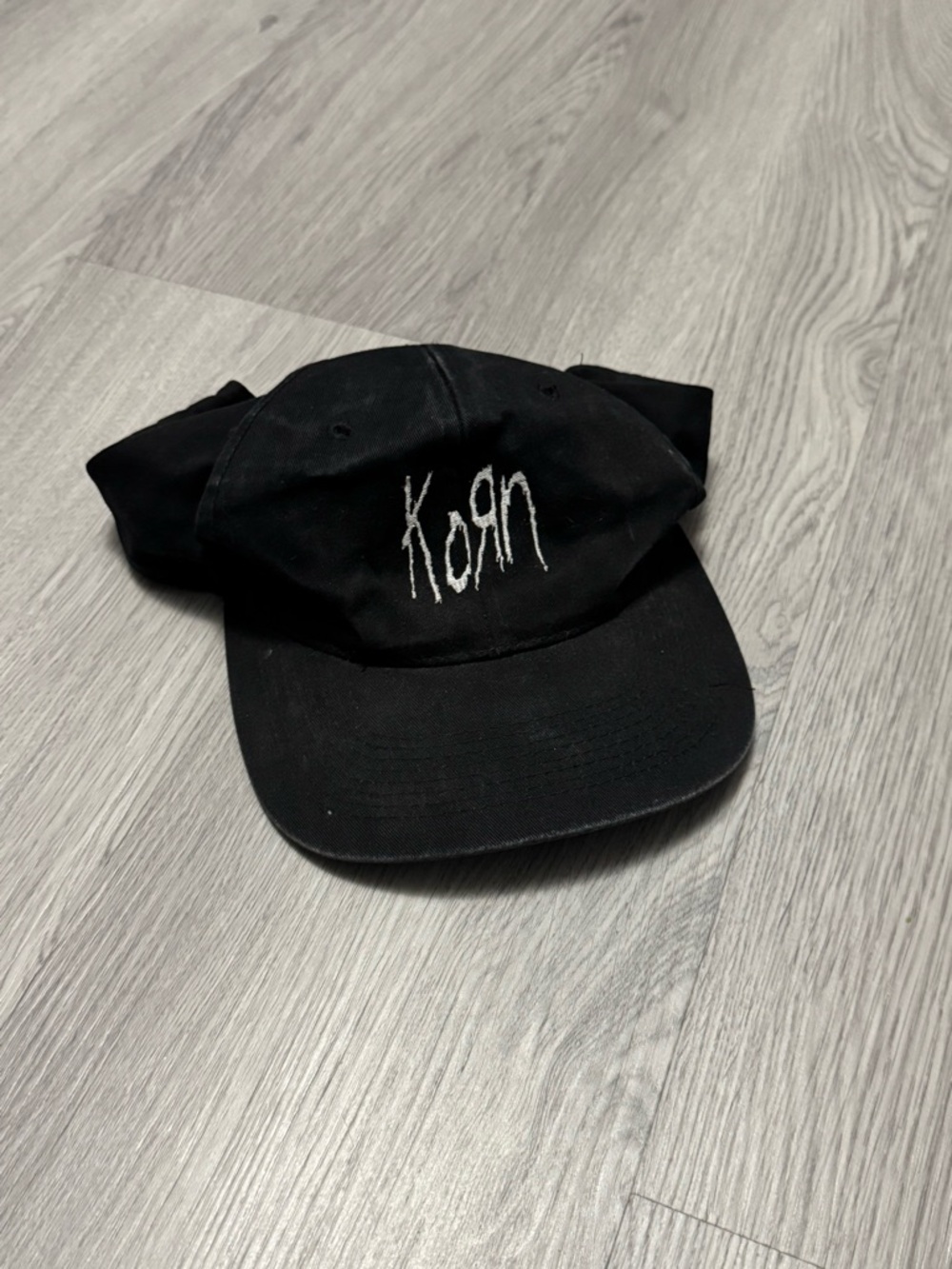 Korn Black Embroidered Kids Baseball Cap